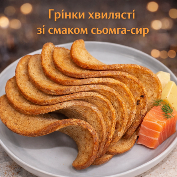 Грінки хвилясті сьомга-сир Пивасов Одеса