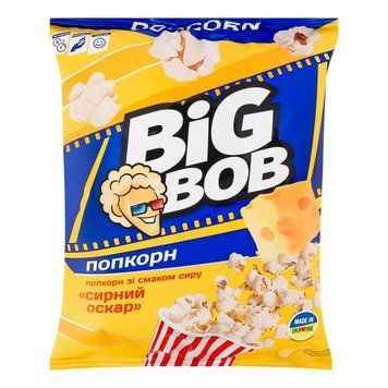 Попкорн Сирний Оскар 80гBIG BOB Пивасов Одеса
