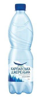 Вода Карпатська джерельна, сильногазована 0,5л Пивасов Одеса