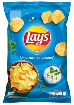 Чипси Lays Сметана Зелень120г Пивасов Одеса