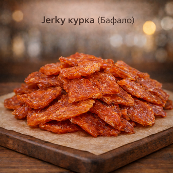Jerky курка Баффало100гJust Meat Пивасов Одеса