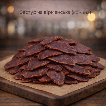 Бастурма Елітна 50г (конина) Пивасов Одеса