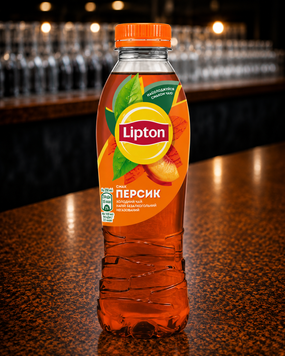 Чорний чай Lipton Персик 0,5л Пивасов Одеса